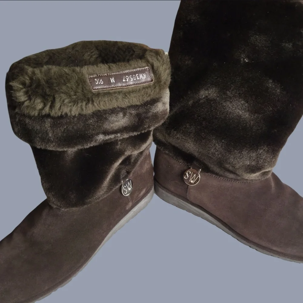 Stuart Weitzman‎ Womens Winter Boots 9.5 Brown
